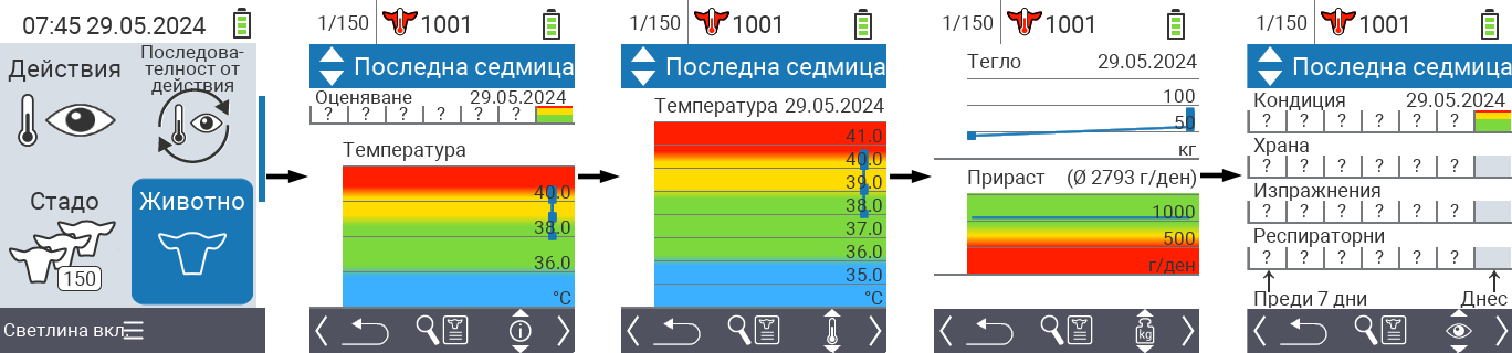 VitalControl: Меню Животно