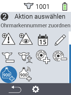 Ohrmarkennummer zuordnen