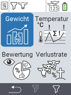 Auswertung Gewicht