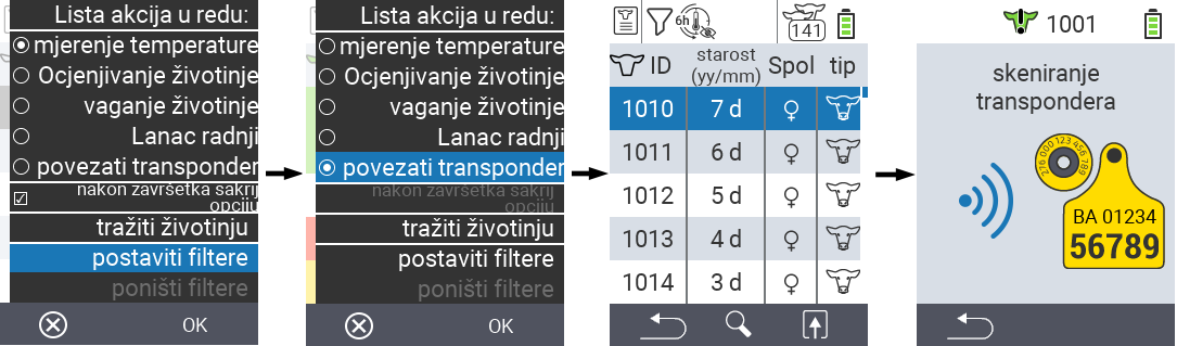 VitalControl Lists Action list