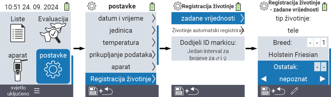 VitalControl: postavke izbornika lokacije