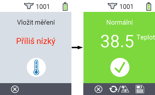VitalControl: Menu Actions Save results