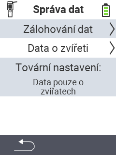 VitalControl Správa dat