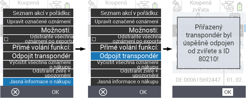VitalControl: List of purchased animals, csv export
