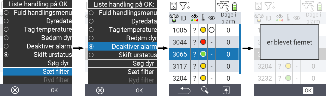 VitalControl Lists Alarmlist