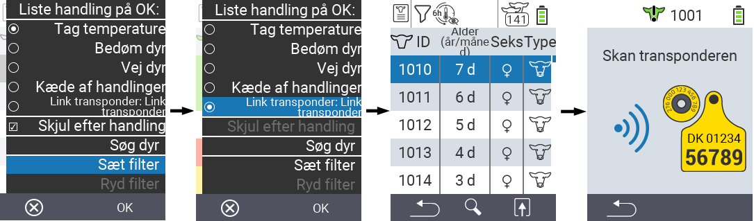 VitalControl Lists Action list