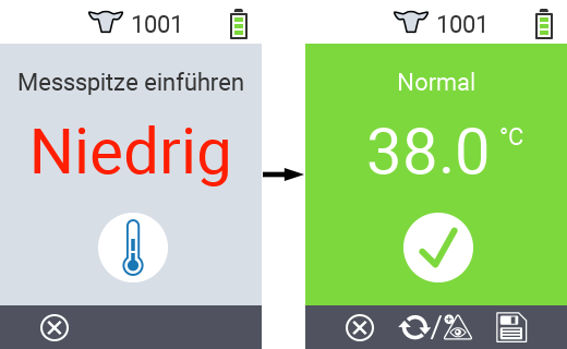VitalControl: Messwert Temperatur abspeichern