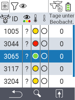 VitalControl Listen Beobachungsliste