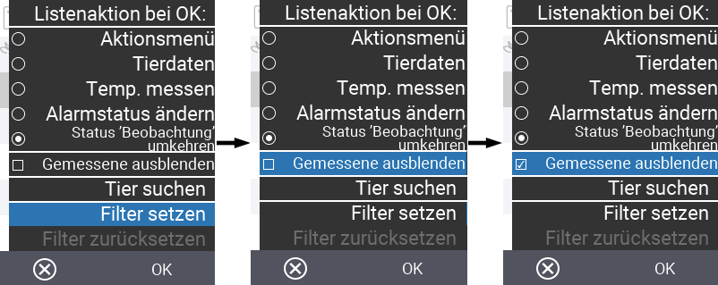 VitalControl Listen Frischmelkerliste