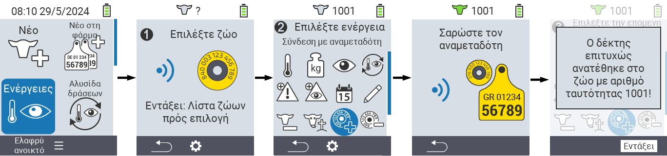VitalControl: Μενού Ενέργεια Σύνδεση διαμετακομιστή