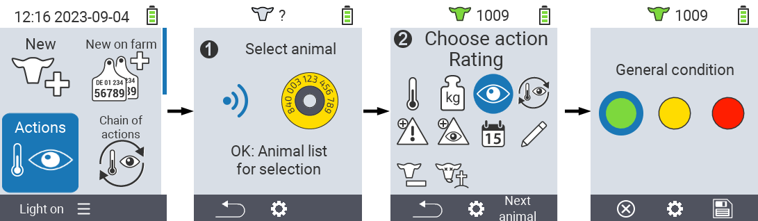 VitalControl: Menu Actions Rating