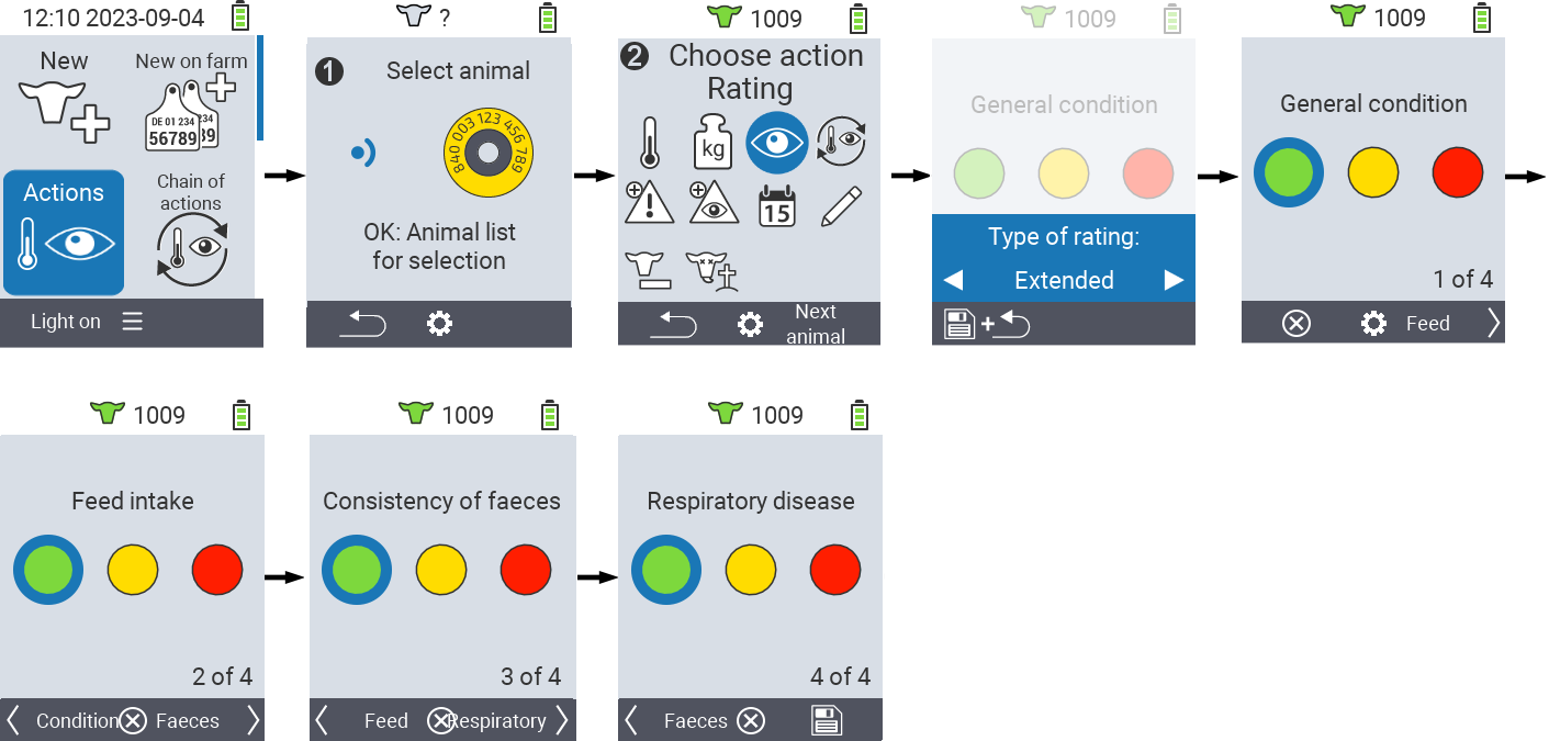 VitalControl: Menu Actions Rating