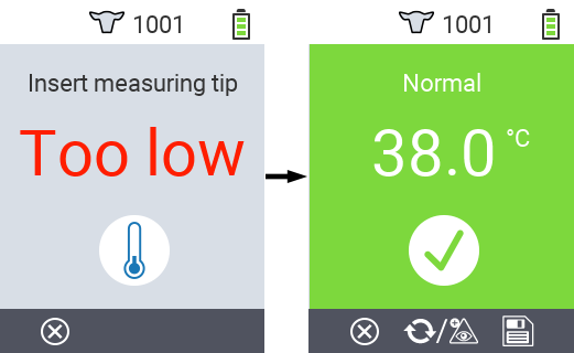 VitalControl: Menu Actions Save results