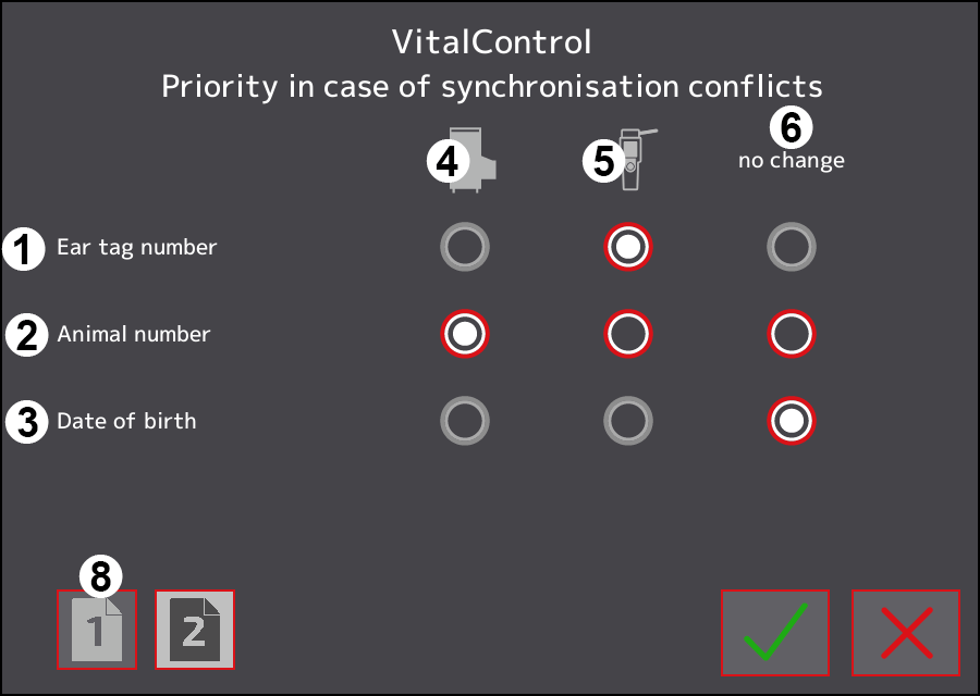 Settings Menu VitalControl: Page 2