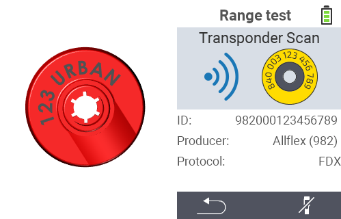 VitalControl: check of transponder from manufacturer