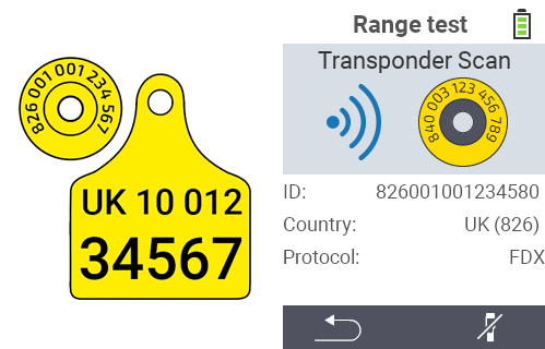 VitalControl: check of transponder ear tag