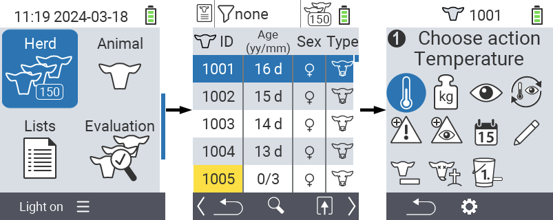 VitalControl: Menu Herd