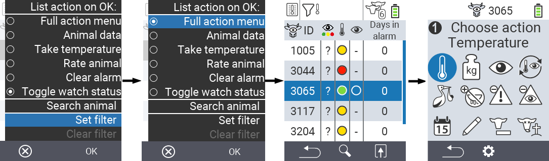VitalControl Lists Alarmlist