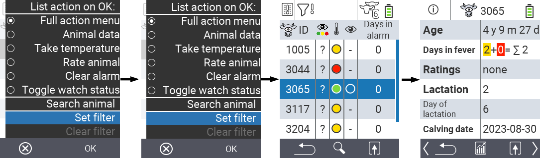 VitalControl Lists Alarmlist