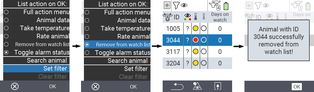 VitalControl Lists On watch list