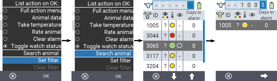 VitalControl Lists Alarmlist