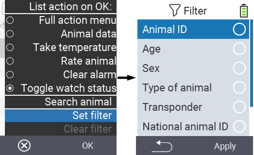 VitalControl Lists Alarmlist