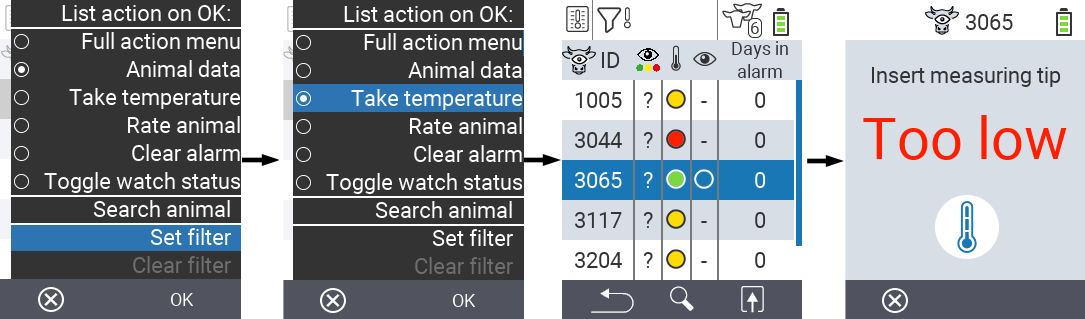 VitalControl Lists Alarmlist
