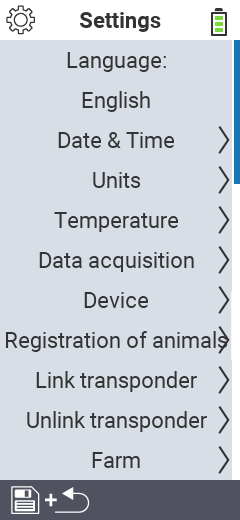 VitalControl Settings