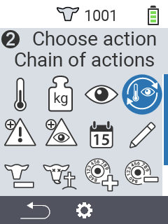 Chain of actions