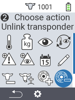 Unlink transponder