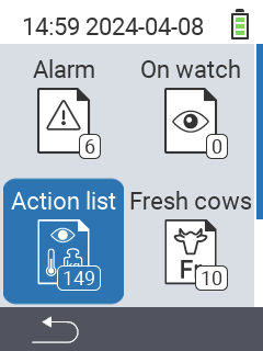 Action list