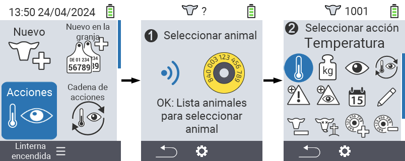 VitalControl: Acciones del Menú Pasos Preliminares