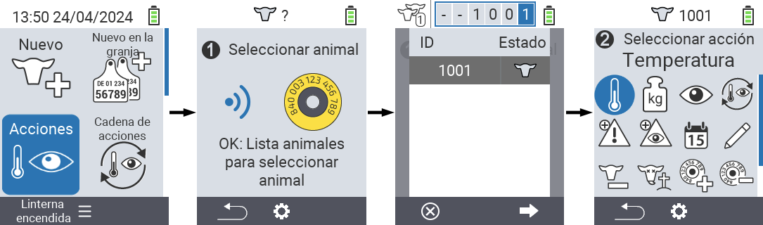 VitalControl: Acciones del Menú Pasos Preliminares