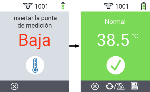 VitalControl: Acciones del Menú Guardar resultados