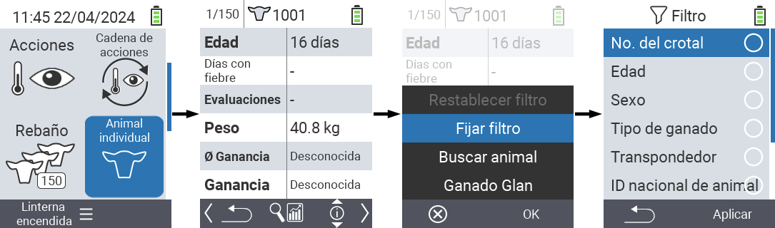 VitalControl: Menú Animal