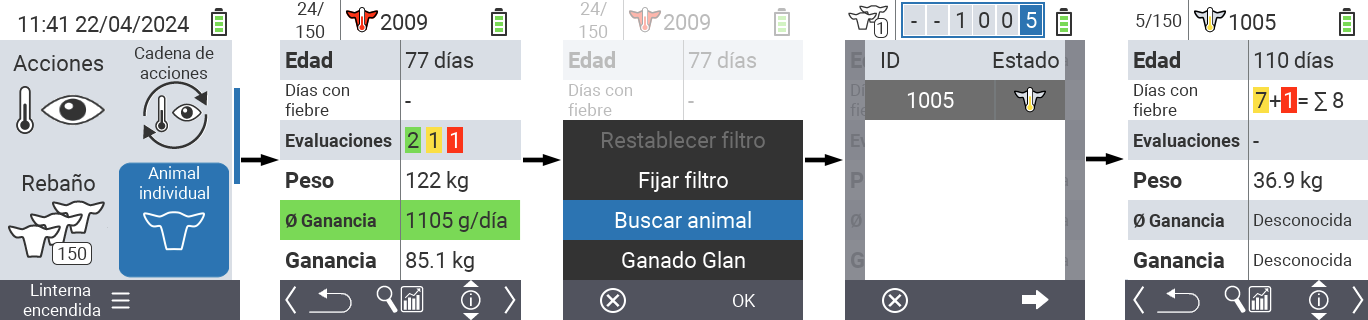 VitalControl: Menú Animal