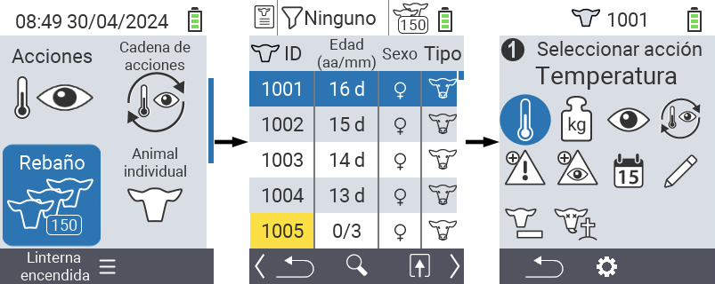 VitalControl: Menú de Hato