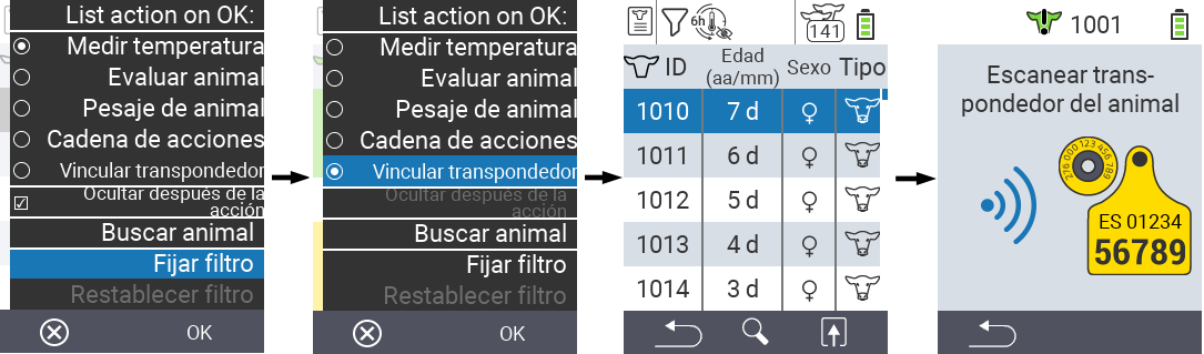 VitalControl Lists Action list