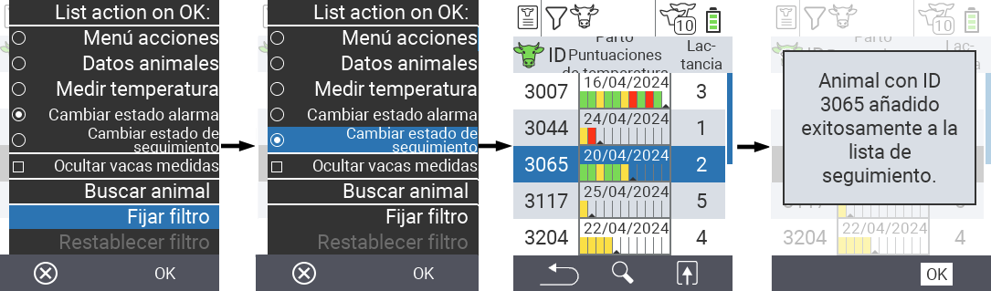 VitalControl Lists Fresh cows list