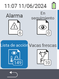 Lista de acción