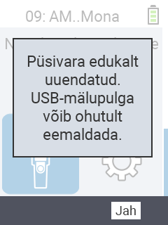 VitalControl: Eduka tarkvarauuenduse teade