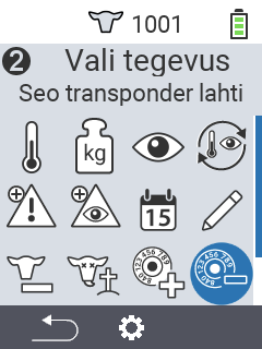 Eemalda transponderi ühendus