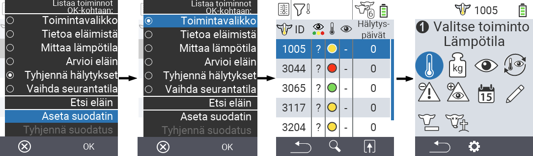 VitalControl Lists Alarmlist