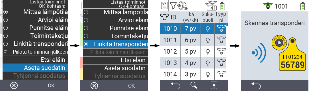 VitalControl Lists Action list