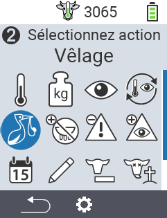 VitalControl: Menu Actions Veaux