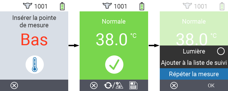 VitalControl: Menu Actions Light on off