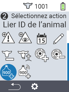 Lier l'ID de l'animal