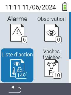 Liste d'actions