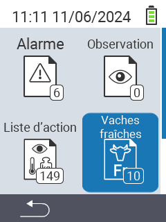 Vaches fraîches