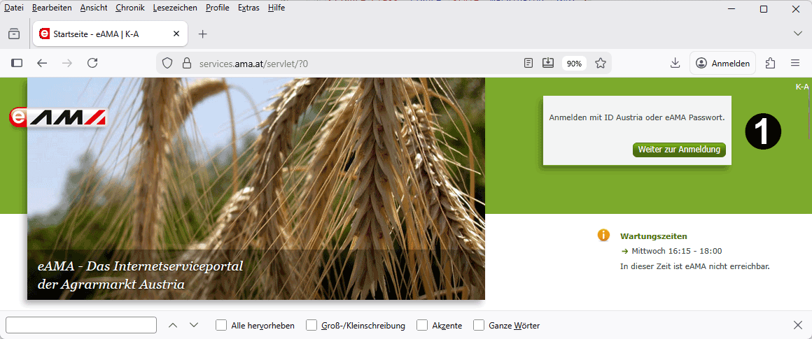 Startseite eAMA Austria
